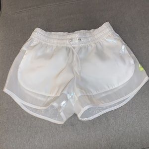 Nike air max transparent sheer white shorts casual athletic short
